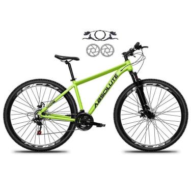 Imagem de Bicicleta Aro 29 Absolute Nero 5 Alumínio 21v Freio Hidráulico Mountain Bike Garfo Suspensão Verde 15