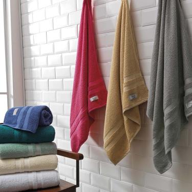 Imagem de Toalha De Rosto Paris Avulsa 01 Peça 400g/m² 80cm X 50cm 100% Algodão - Branco