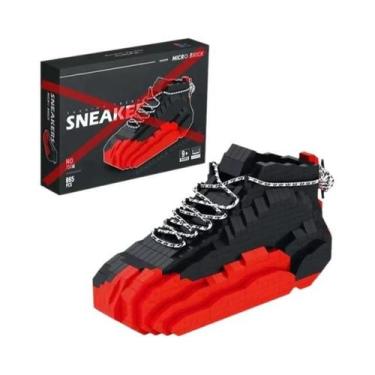 Imagem de Tênis De Basquete DIY Para Meninos E Meninas, Blocos De Montar, Modelo