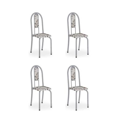 Imagem de Kit c/ 4 Cadeiras Isabel Mart Perola Arabesco