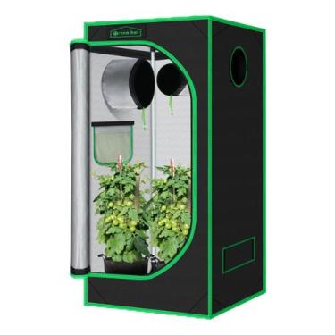 Imagem de Carpa de Cultivo Green Hut 80x80x160 cm con Mylar Reflectante de Alta 