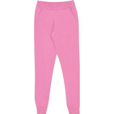 Imagem de Calça Moletom Juvenil Menina Básica Pulla Bulla Ref. 49819, Rosa, 16