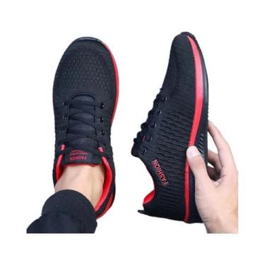Imagem de Tênis Masculino Leve De Corrida Em Malha Respirável Para Academia E Ca