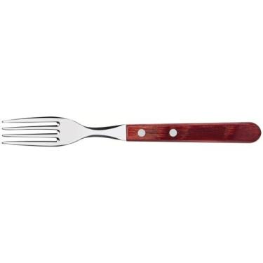 Imagem de Garfo de Mesa Tramontina Aço Inox Churrasco, Vermelho
