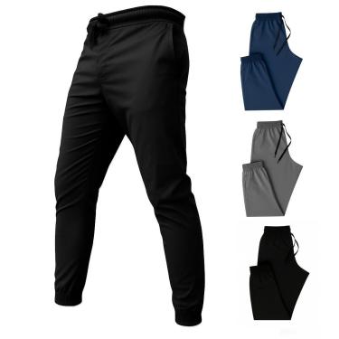 Imagem de Calça Esportiva Preta Elastano Dry Casual-Masculino