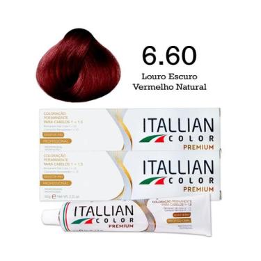 Imagem de 2 Unidades Coloração Itallian Color 6.60 Louro Escuro Vermelho Natural