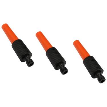 Imagem de KIT3 Ponteira Jato Regulável 1/2" Mangueira Jardim Preto - Acrel