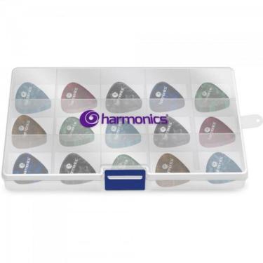 Imagem de Kit de Palhetas para Instrumentos Musicais F002 com 200 Unidades em Diferentes Espessuras Sortidas Harmonics