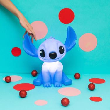 Imagem de Luminária Stitch Disney Led Decorativa com Brilho Azul Acolhedor Bivolt Azul Usare