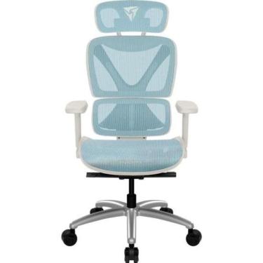 Imagem de Cadeira Ergonômica Thunderx3 Xtc Chroma Azul-branco [f002]