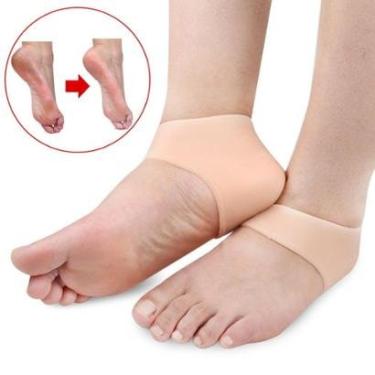Imagem de Palmilha Silicone 1 Par Ortopédica dor no calcanhar calcanheira-Unissex