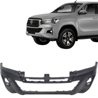 Imagem de Parachoque Dianteiro Hilux 2018 2019 2020 2021 Sem Furo Moldura - Loma