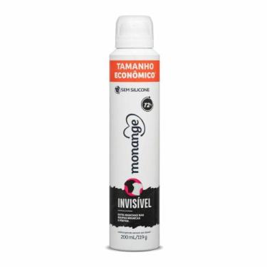 Imagem de Desodorante Aerossol Monange Antitranspirante Invisível 72h 200ml