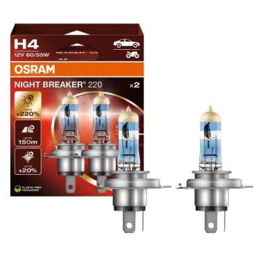 Imagem de Par Lâmpada 12v 60/55w Branca H4 Nightbreaker 220 Osram