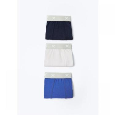 Imagem de Hering kit com 3 cuecas infantil boxer azul - Hering Kids, 08, Colorid