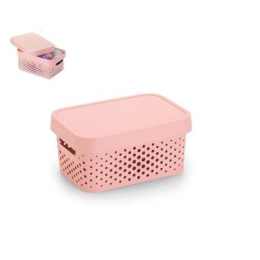 Imagem de Caixa Organizadora com Tampa Linha Circolare  4,5L - KOPECK, Rosa