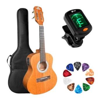 Imagem de Cavaquinho Malibu Acústico Kit Completo para Samba e Pagode com Capa -