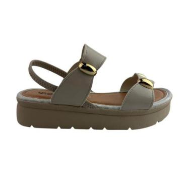 Imagem de Sandália Feminina Mississipi Mf992 Flatform Marfim, Marfim, 37