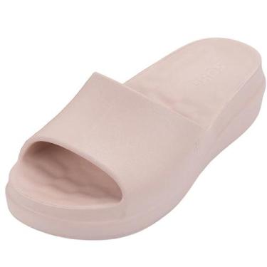 Imagem de Tamanco Feminino Macio Leve Slide Facil Calce Moda Zaxy Flow, Nude cla