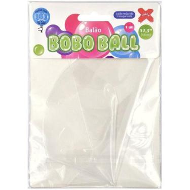 Imagem de Balao bubble transparente bobo ball 44cm unidade -make+ - Make +