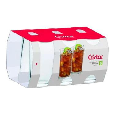 Imagem de Jogo De Copos Vidro Drinks Cristar 303ml