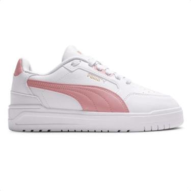 Imagem de Tênis Puma Shuffle Downtown Feminino, 36, Branco, Rosa