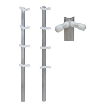 Imagem de 4 Hastes de canto 75cm para Cerca Elétrica c 8 Isoladores - hombrus