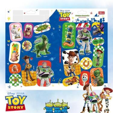 Imagem de Adesivo Duplo Decorado Toy Story 1 Cartela Grande de Adesivos - Tilibr
