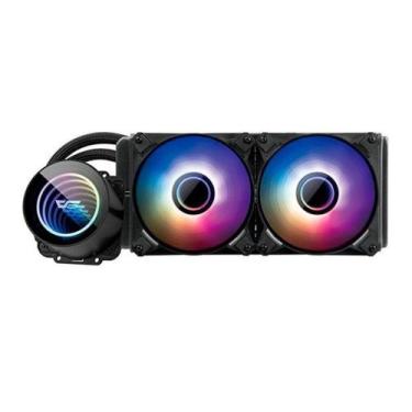 Imagem de Water Cooler Aigo Darkflash Twister DX240 V2, ARGB, 240mm, Preto, DX24