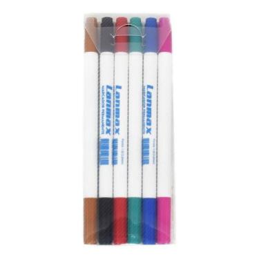 Imagem de Kit Marcador Permanente Ponta Dupla para Tecidos - Lanmax
