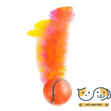 Imagem de Brinquedo Bolinha CatToy Tennis p/ Gatos 50mm  Azul/Roxo - The Pets Br
