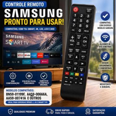 Imagem de Controle remoto universal para todos os televisores Samsung, substitui
