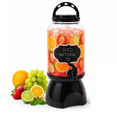 Imagem de Suqueira Multiuso com Torneira Lousa Frontal Suporte Alça Retrátil 3,6L Plástico Resistente para Cozinha e Lavanderia