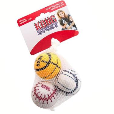 Imagem de Brinquedo p/Cães Kong Sport-Small - Laranja e Brancas ABS5