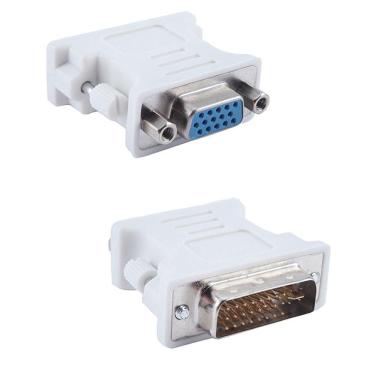 Imagem de Adaptador Dvi-I Dual Link 24 + 5 Macho Para Vga 15 Fêmea