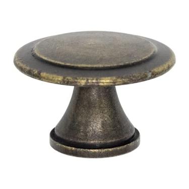 Imagem de 10 X Puxador Ponto Furo Único Gaveta Armário Móveis Retrô (Ouro Velho)