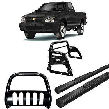 Imagem de KIT QUEBRA MATO+SANTO ANT H3+ESTRIBO OVAL S10 94/11 PRETO CS