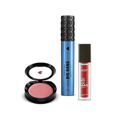 Imagem de Quem disse, Berenice? Combo Make dos Sonhos: Máscara de Cílios Big Bang Resistente à Água + Blush Compacto Rosita + Batom Líquido Volumão Morangoli