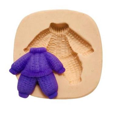 Imagem de Molde De Silicone Macacão De Bebe, Chá De Bebe, Roupa