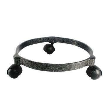 Imagem de Suporte Giratório Botijão de Gás Alumínio Fundido Craqueado Preto