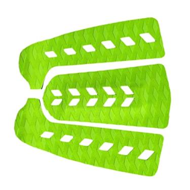 Imagem de 3 Peças de Prancha de Surfe de Convés Esteira de Aderência Shortboard Skimboard Acessórios de, Verde