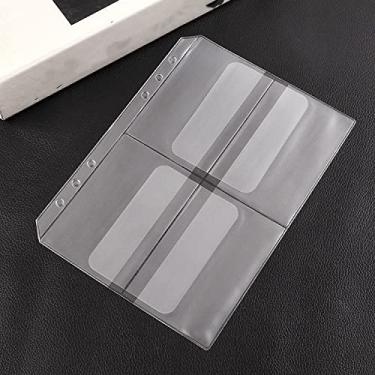 Imagem de Business A5 Caderno de Folhas Avulsas Linha de Recarga para Artesanato Índice de Pasta Espiral em Branco Página Interna Papel de carta, quatro bolsos, A6