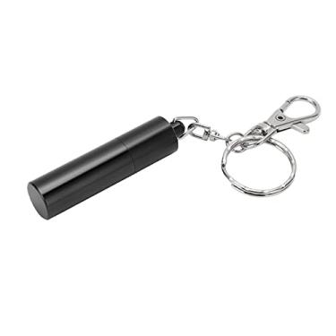 Imagem de Cue Tip Shaper, Snooker Cue Tip Tool portátil com chaveiro para bilhar(Preto)