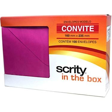 Imagem de Envelope Convite Colorido 160x235 Pink Cancun 80g - Pacote com 100, Scrity, CCP 470.15, Pink, 160X235