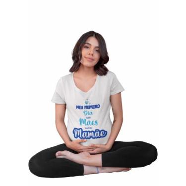Imagem de Camiseta Mãe De Menino Chá Revelação Mamãe Dia Das Mães - Del France