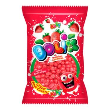 Imagem de Bala De Goma Ácida Bolix Kuky Morango 500g Citrus Sour Candy