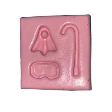 Imagem de Molde De Silicone Mergulhador Óculos Cano Pé De Pato