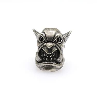 Imagem de Fangs de latão DIY Monster EDC miçangas acessórios de paracorda, pulseira de paracorda, suprimentos para fabricação de joias, ferramentas ao ar livre, acessórios de pingente (prata)