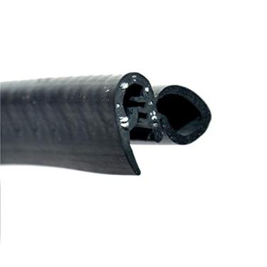 Imagem de Lâmpada horizontal de vedação universal tamanho U altura 19/32" diâmetro da lâmpada x 0,039" -15/64" Alcance da aderência x 63/64" Altura U, 15 Feet, Black