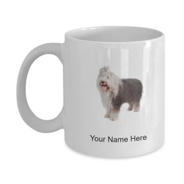 Imagem de Caneca personalizada de cachorro velho pastor – Caneca de café para os amantes de cães velhos idosos, ideia de crianças que amam – Caneca de café de 325 ml